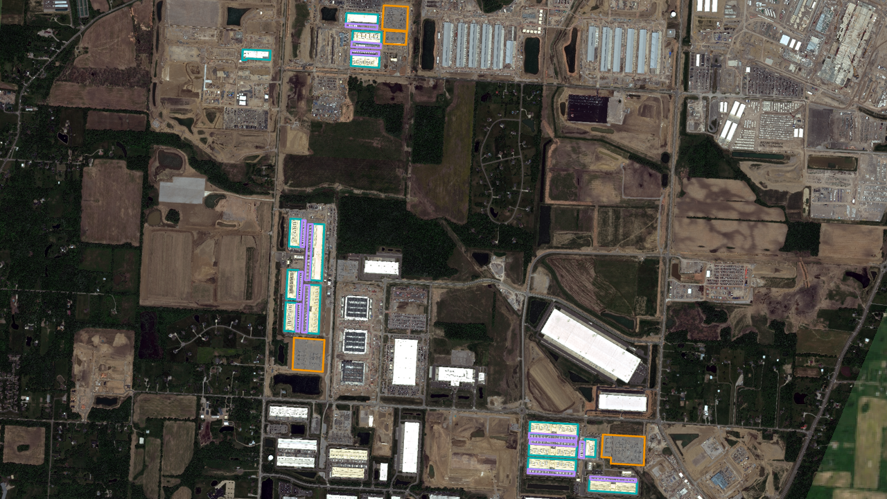 Satellite view of AWS New Albany