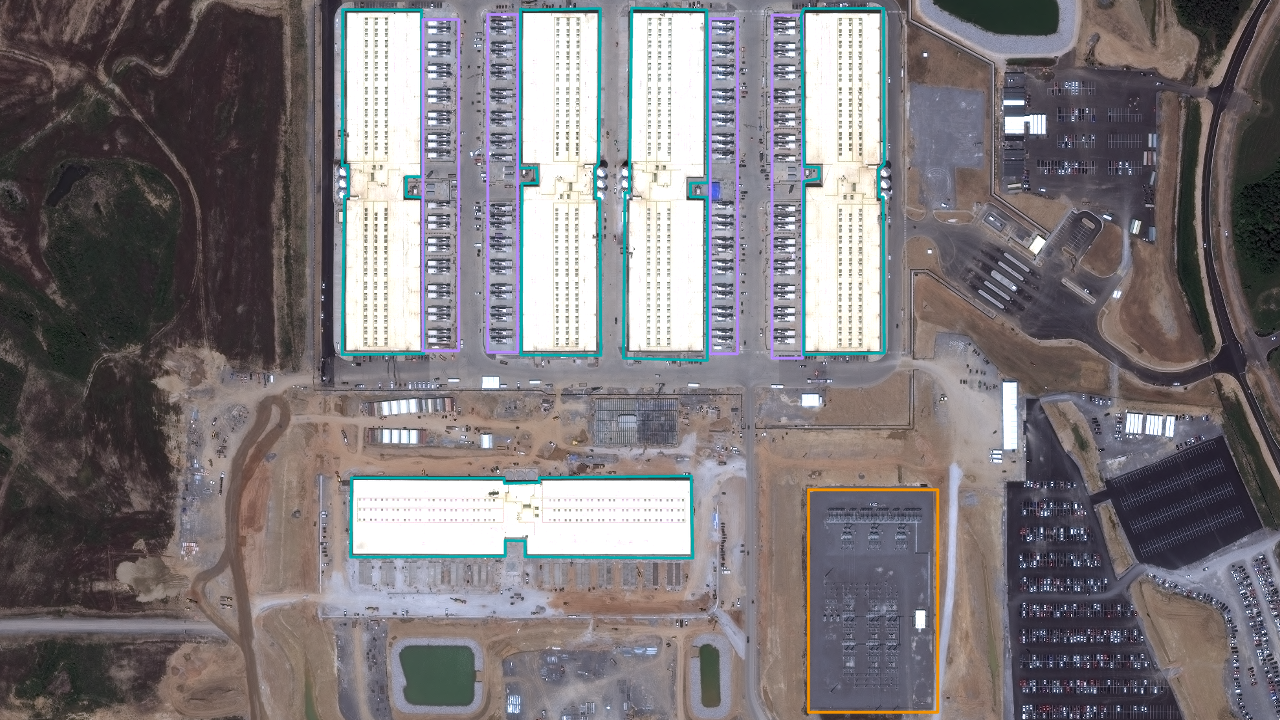 Satellite view of Amazon Ridgeland