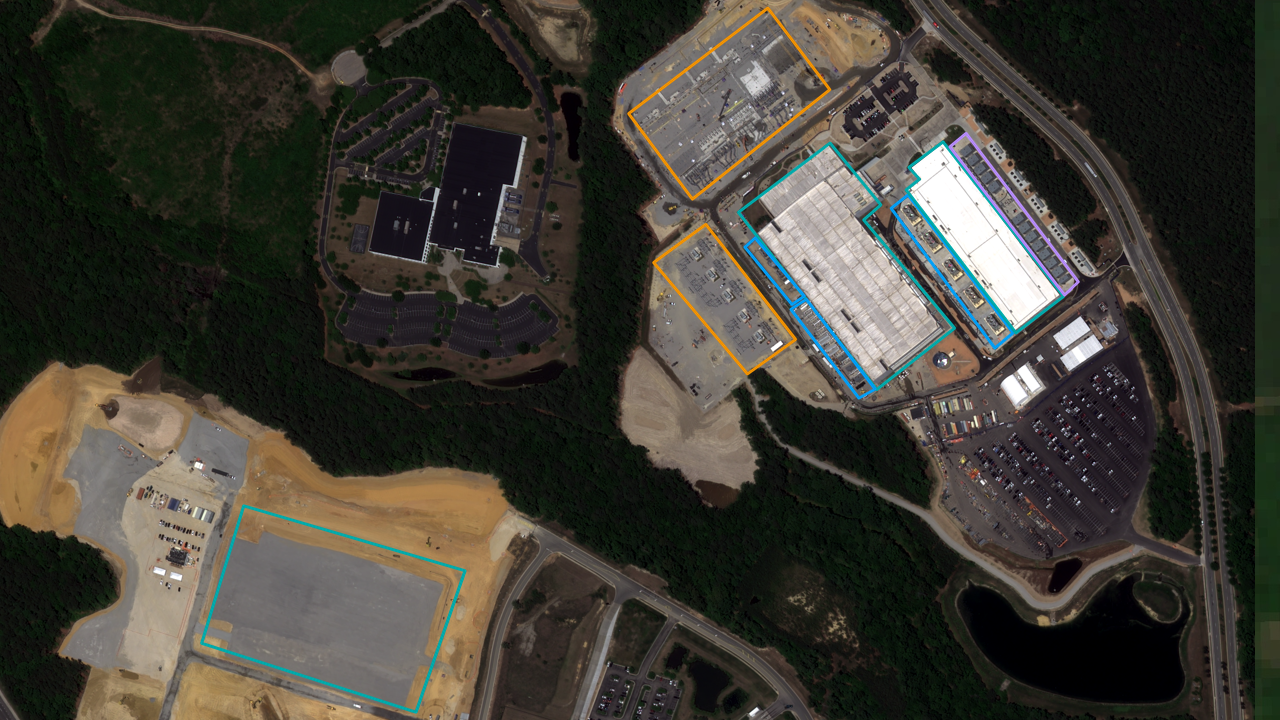 Satellite view of CoreWeave Chester VA