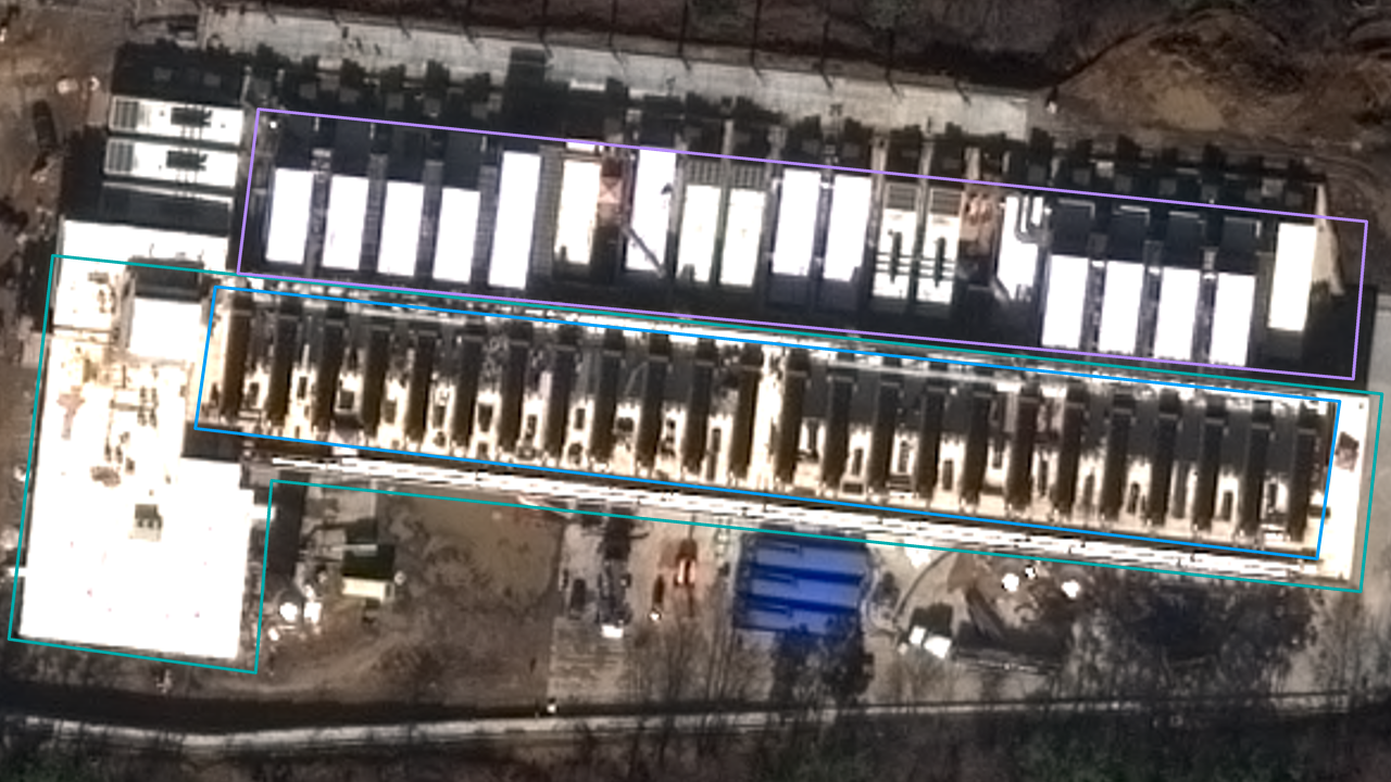 Satellite view of CoreWeave Dalton 1 & 2