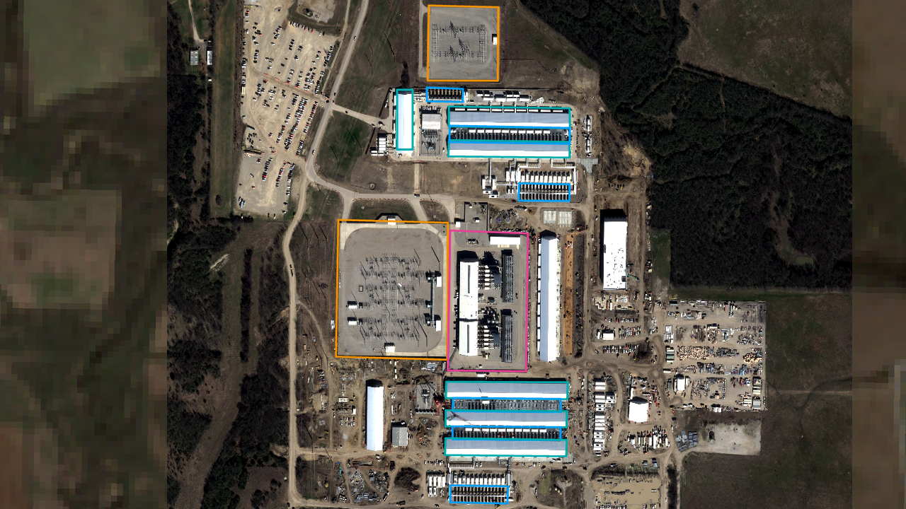 Satellite view of CoreWeave Denton TX