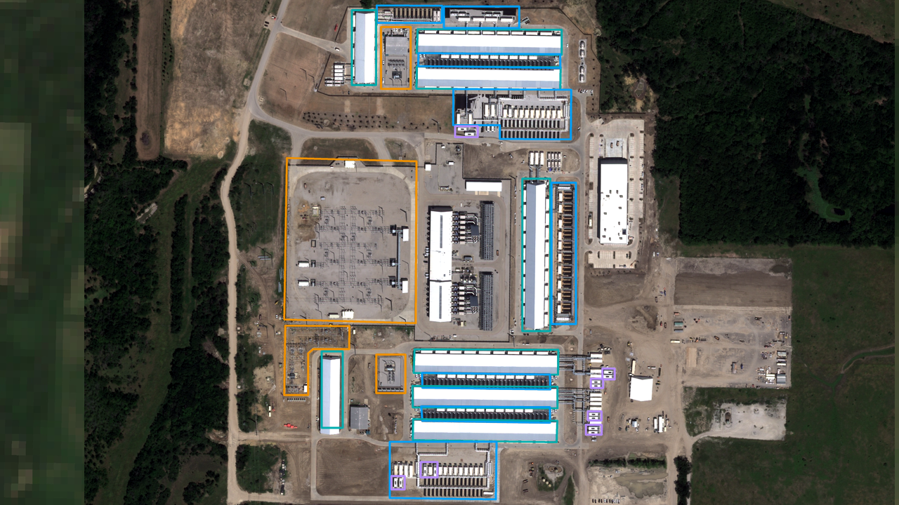 Satellite view of CoreWeave Denton TX