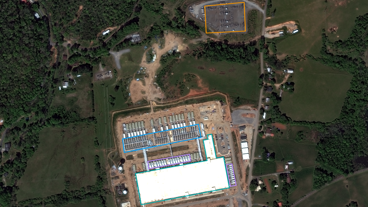 Satellite view of CoreWeave Marble NC