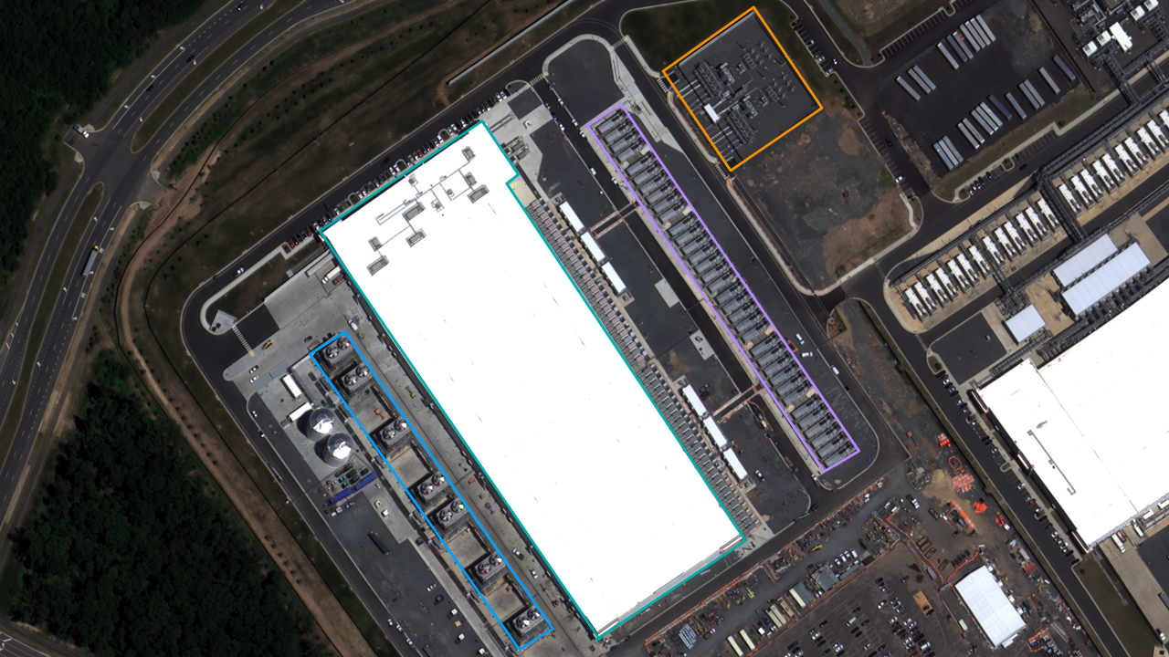 Satellite view of Google Arcola