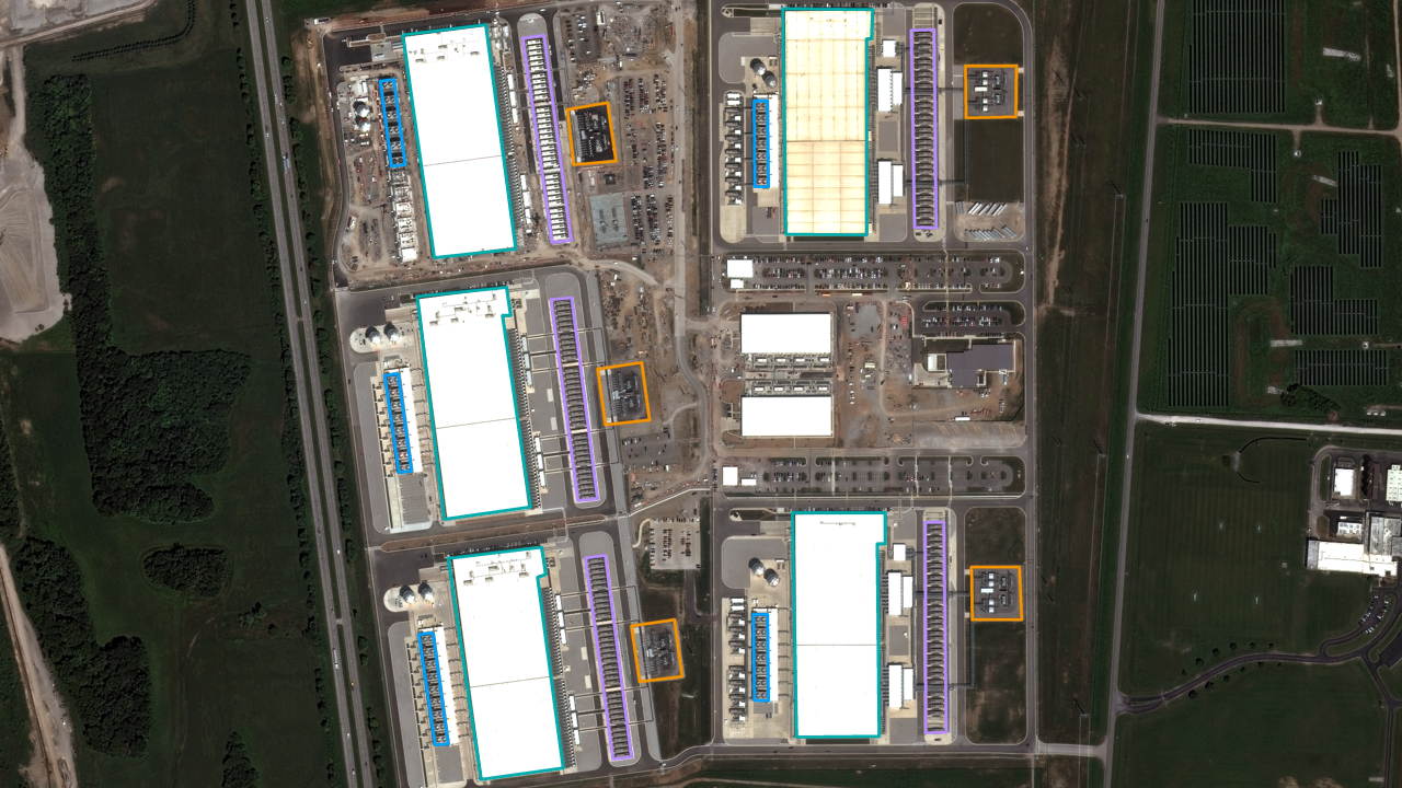 Satellite view of Google Columbus