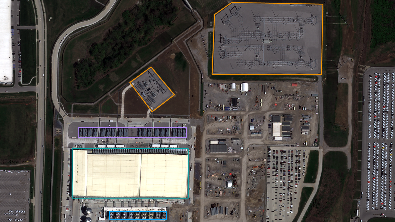 Satellite view of Google Kansas City East
