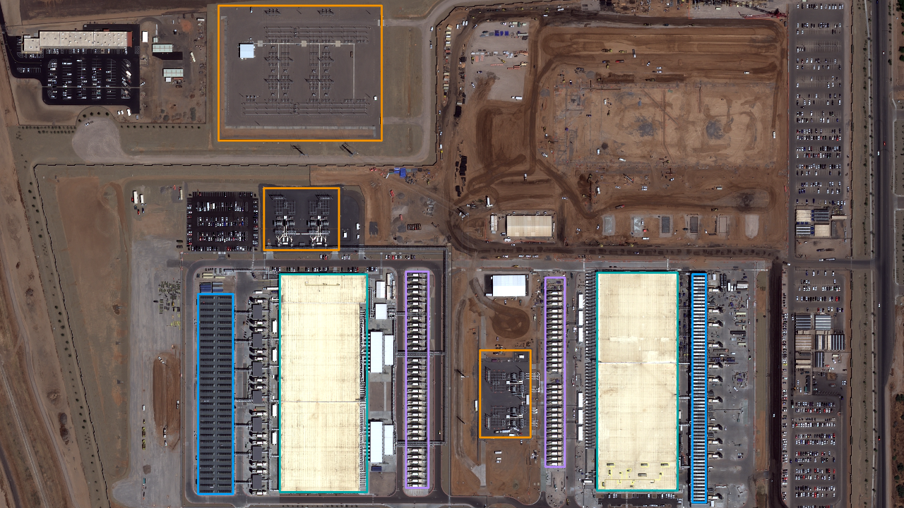 Satellite view of Google Mesa