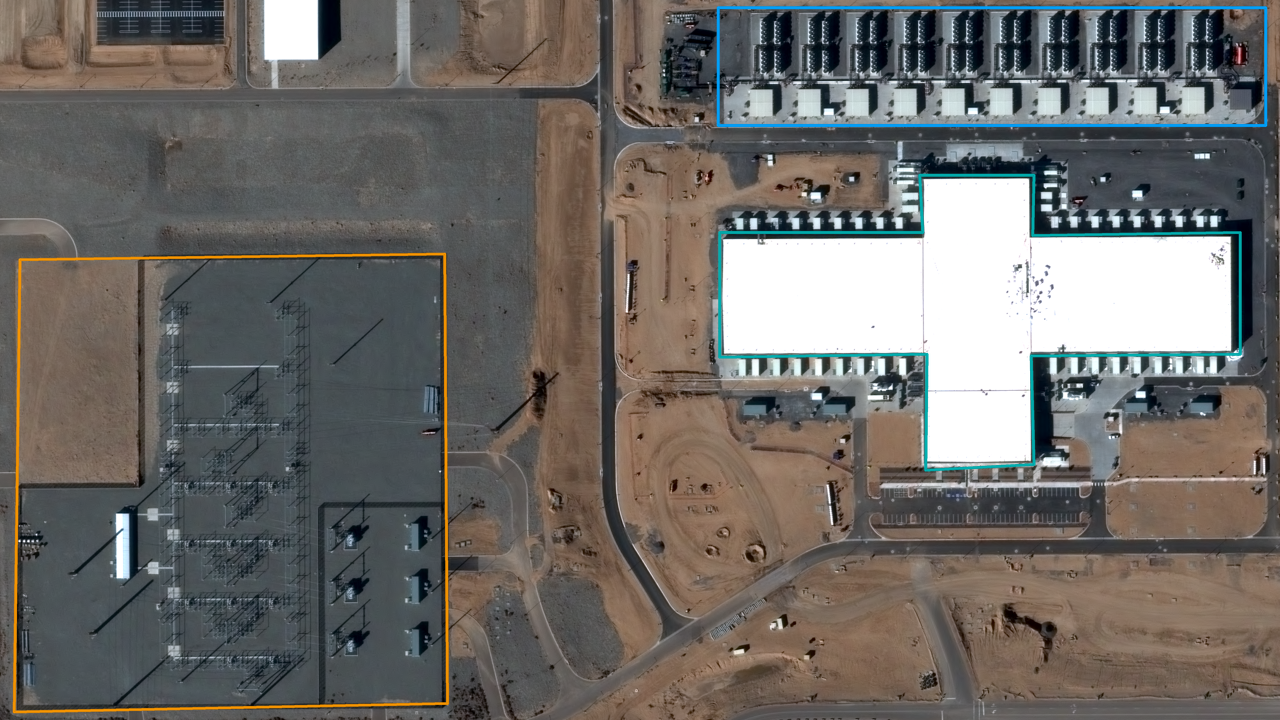 Satellite view of Meta Los Lunas