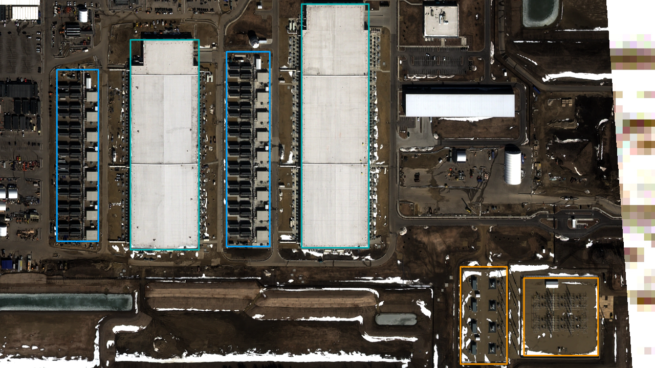 Satellite view of Meta Rosemount
