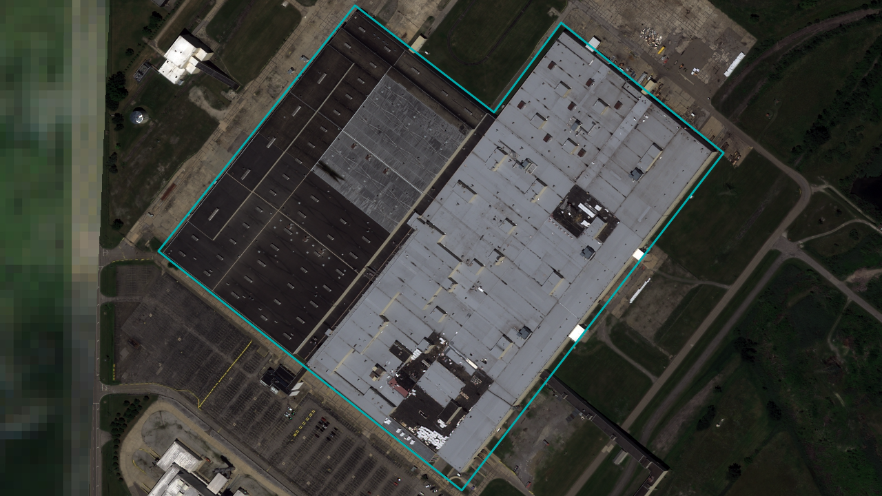 Satellite view of OpenAI Stargate Lordstown