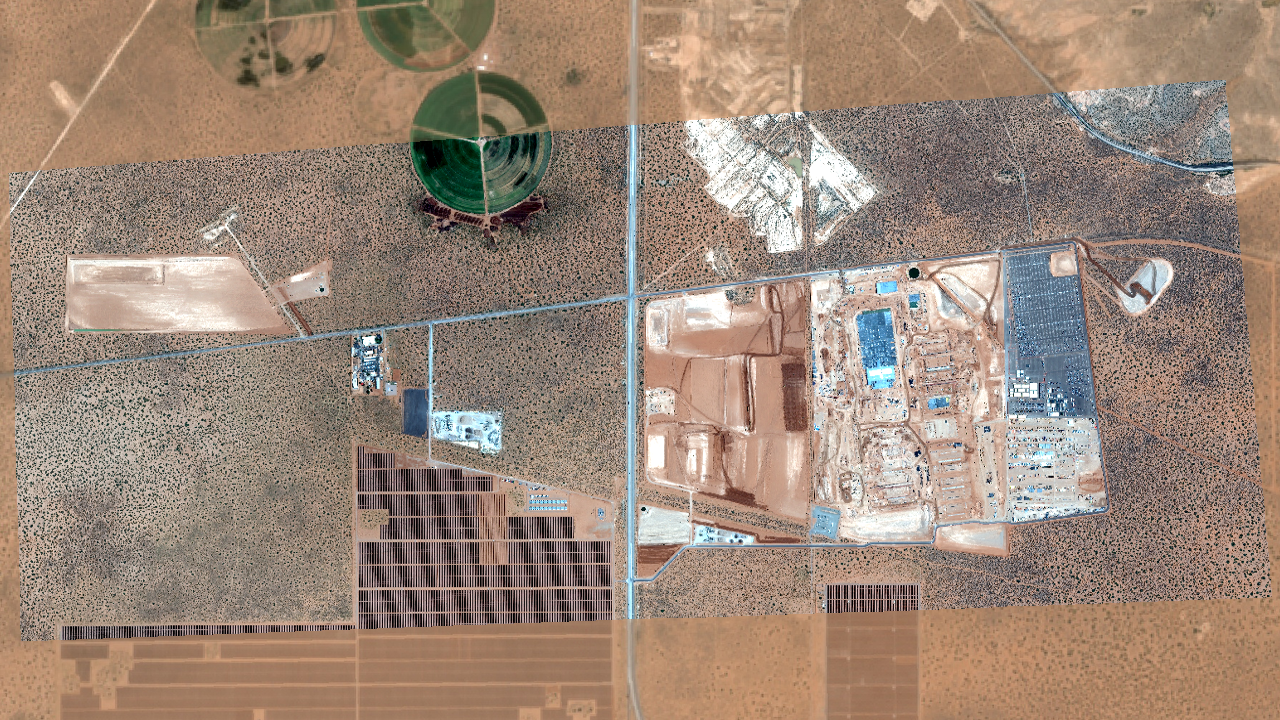 Satellite view of OpenAI Stargate New Mexico