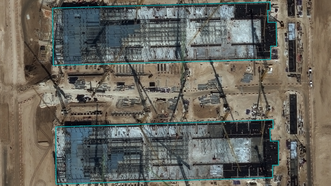 Satellite view of OpenAI Stargate UAE