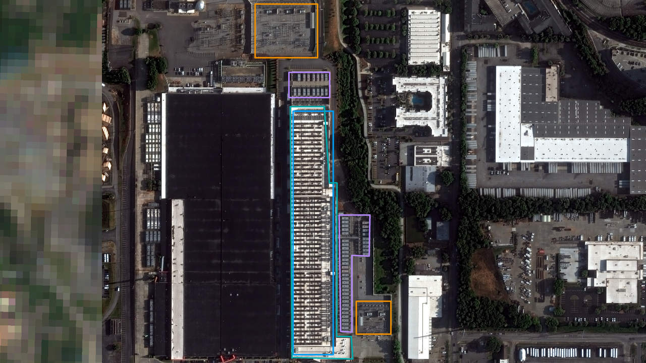 Satellite view of xAI QTS Atlanta